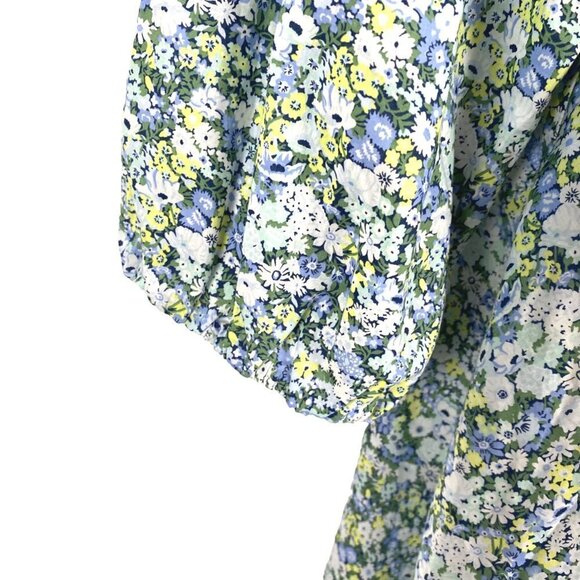 J. Crew Liberty Palermo Smocked Waist Mini Dress Thorpe Hill Small NWT DR-1250 - Picture 5 of 15